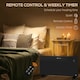 image 5 of 2000W Electric Convector Heater, Quiet Space Heater with LED Display, Black