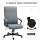 image 5 of Vinsetto High-Back Home Office Chair with Adjustable Height and Swivel Wheels