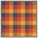 image 3 of Orange check pattern (Picture Frame) Brown | S