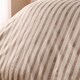 image 4 of OHS Watercolour Stripe Embossed Bedding Set Duvet Cover with Pillowcase | Brown | Stone | Super King