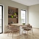 image 2 of World of Wallpaper Roma Metallic Vinyl Textured Wallpaper - Beige/Gold - 10m x 0.5m Brown