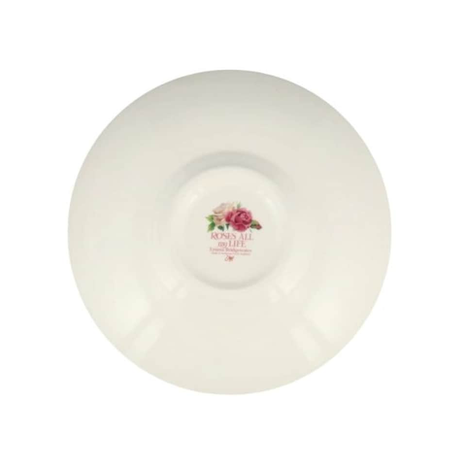 image 1 of Tea Cup: Emma Bridgewater Roses Large Tea Cup and Saucer White