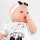 image 6 of BiBi Doll 17" Jasmine Reborn Baby Doll Girl With Toy Dummy & Bottle