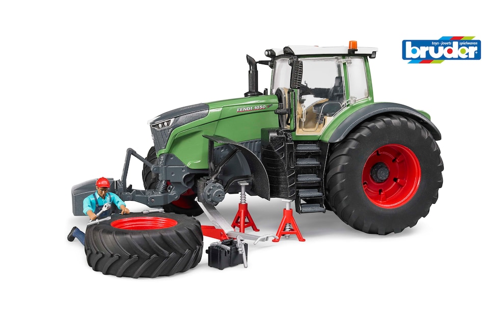 image 1 of Bruder Fendt 1050 Vario with mechanic and garage equipment Detailed Vehicle & Playset Model