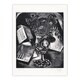 image 3 of Paul Nash Framed Wall Art Print Flower Bouquet Black White Still Life Home Décor