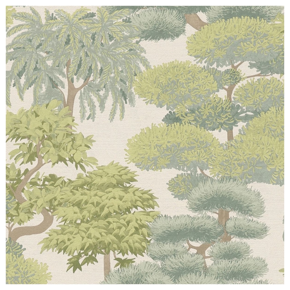 image 1 of AS Creation Cuba II Tree Canopy Wallpaper | Green | Green | 1