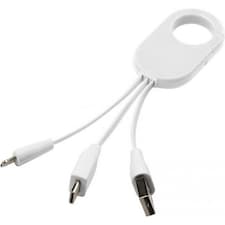 Bullet The Troop 3-in-1 Charging Cable - White - One Size