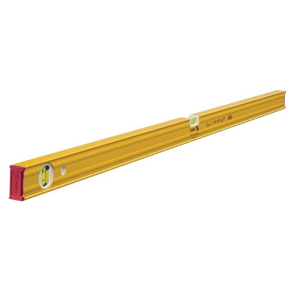 Stabila 80 As Single Plumb Box Section Spirit Level - Multi Colour - 19169 120cm