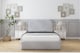 image 1 of Sloomy Belvoir Silver Naples Bed Frame With Mattress With 45" Upholstered Headboard 2'6 Small Single