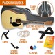 image 9 of MX by 3rd Avenue Cutaway Electro Acoustic Guitar Pack Brown