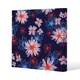 image 1 of Red, White & Blue Flower Print (Canvas Print) 101 x 101 x 4cm