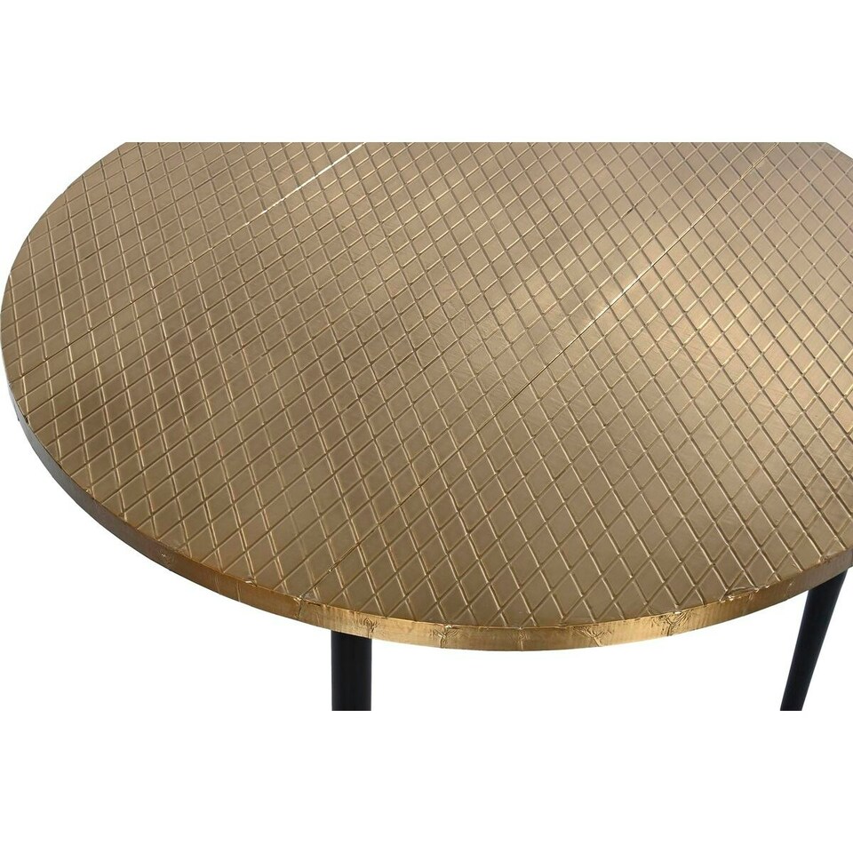 image 1 of Centre Table DKD Home Decor Glamour Black Golden Wood Metal 85 x 85 x 45 cm N/A