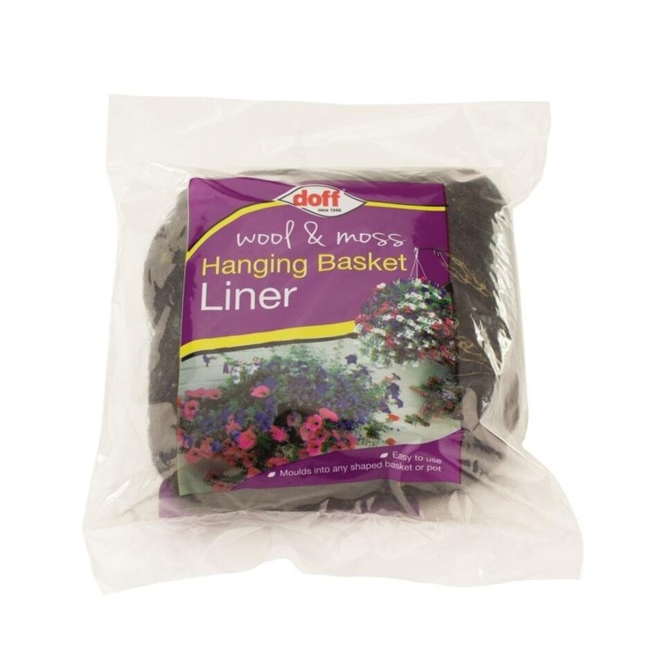 Doff Hanging Basket Liner - Brown - One Size