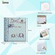 image 3 of ARPAN Slip In Memo Baby Photo Album – Holds 200 Photos 4x6" (10x15cm) – Elephant Design with Index Pages & CD/DVD Pocket