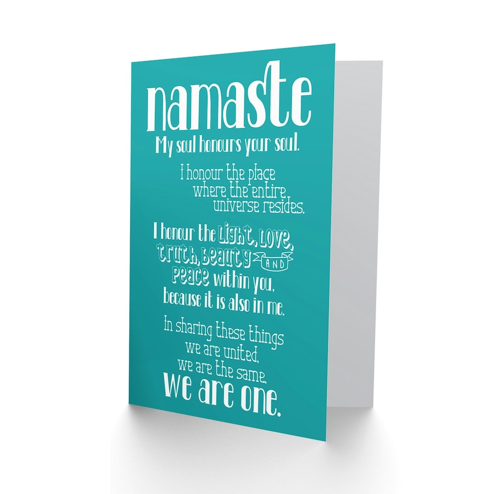 image 1 of Quote Typography Text Namaste Blueboard Quote Card