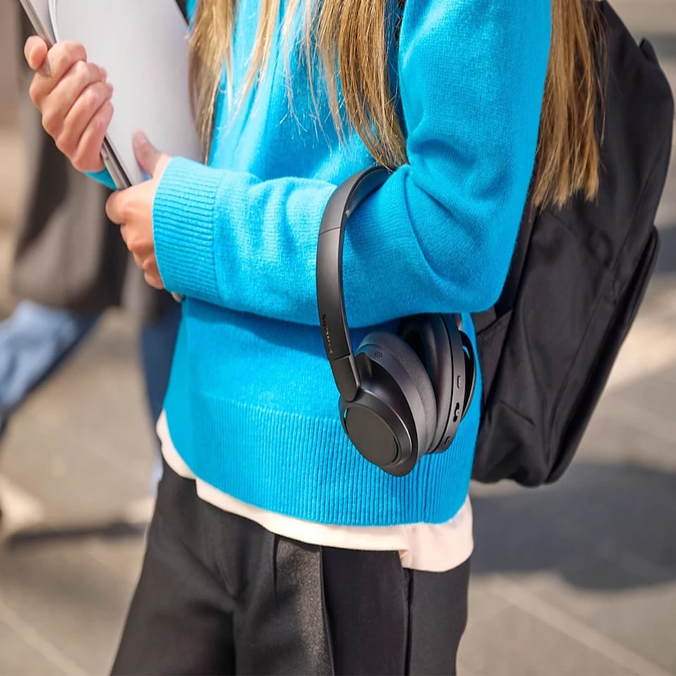 image 1 of Philips TAH6509 Over-ear Wireless BT Headphones Noise Isolating | Black | Black