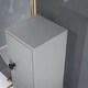 image 8 of kleankin Slim Bathroom Cabinet w/ Open Shelves and 2 Door Cupboards, Grey Grey