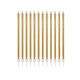 image 2 of Gold Tall Skinny Celebration Candles - Pack of 12