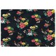 image 1 of Floral Pattern (Rug) Black | Large: 140x200cm