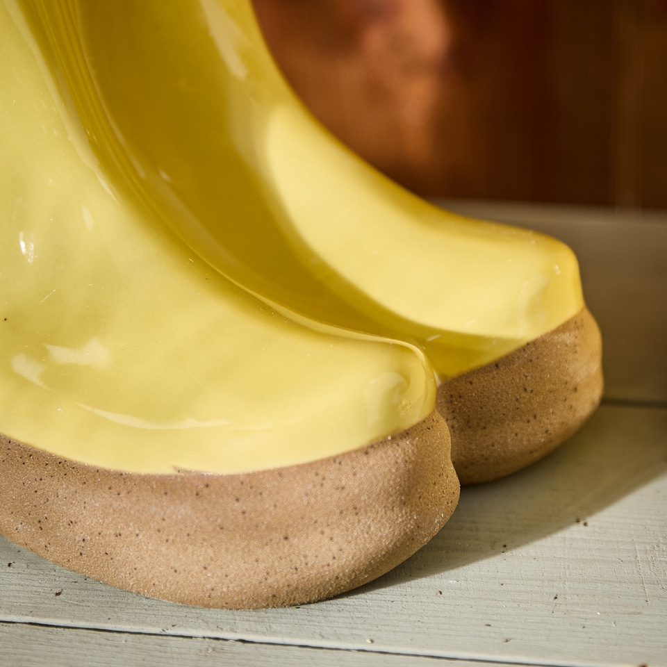 image 1 of Small Yellow Wellington Boot Indoor Outdoor Flower Pot Garden Planter H17 x W15cm | Yellow | Yellow