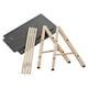 image 5 of 2-Tier Slate and Wood Snack Display Stand
