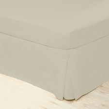 Belledorm Easycare Percale Platform Valance - Mushroom - Superking