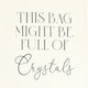 image 3 of Something Different Full Of Crystals Cotton Tote Bag - Black/White - One Size | Black