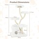 image 2 of COSTWAY Freestanding Cat Tower Cat Tree w/ Platforms