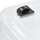 image 4 of Keeeper Crystal Box 52 Litre with Lid and Caster Wheels - Transparent