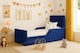image 2 of Children's 4ft Blue Plush Velvet Bed Frame