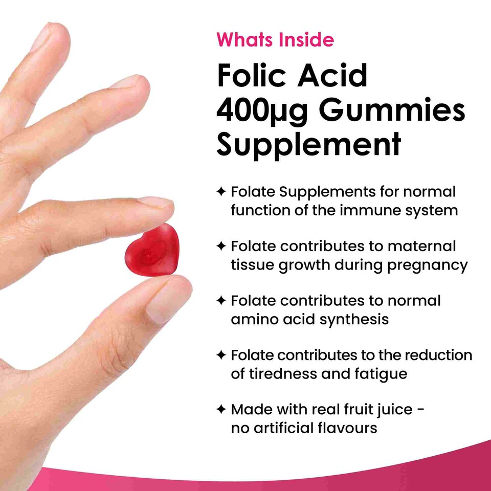 image 1 of Folic Acid Pregnancy Gummies High Strength Folate