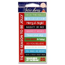 Pack of 14 Christmas Fun Stickers by Icon Craft