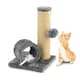 image 1 of KCT Grey Kitten Scratching Post with Tunnel