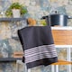 image 5 of Nicola Spring Cotton Tea Towel - 60cm x 40cm - Black