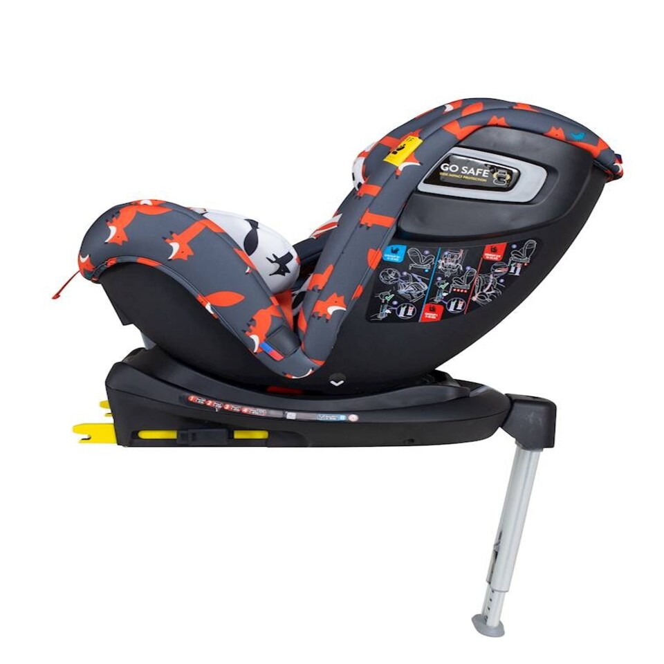 image 1 of Cosatto All in All Rotate Car Seat - 360 Spin, All Stages Car Seat, 0-12 Years Old (Charcoal Mister Fox)