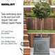 image 4 of Faux Lead Chelsea Box Square Grey Light Stone Garden Planter W45 H45 L45 cm, 91 ltrs Cap.