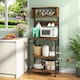 image 10 of COSTWAY Kitchen Bakers Rack Microwave Stand w/Power Outlet