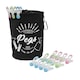 image 1 of JVL Large Peg Bag with 72 Prism Soft Touch Mini Pegs