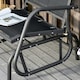 image 8 of Outsunny Outdoor Gliding Swing Chair Garden Seat w/ Mesh Seat Curved Back Steel