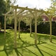 image 5 of Premium Pergola 6 Posts - Wood - L300 x W540 x H270 cm - Light Green