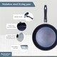 image 3 of Buckingham 5 Piece Cookware Pan Stainless Steel Set