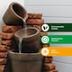 image 4 of Gardenwize Solar Corner Brick Wall Water Feature and Fountain Outdoor