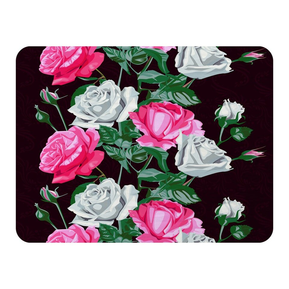 image 1 of pattern of Pink and White Flowers (Blanket)