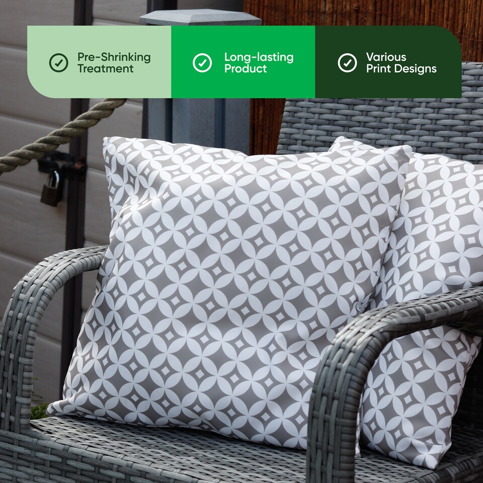 image 1 of Gardenwize Diamond Scatter Cushions Outdoor (Pair)
