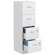 image 1 of HOMCOM 4 Drawer File Cabinet Locking Filing Cabinet A4 Ash Wood-Effect