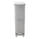 image 1 of Living and Home 30L 2-Tier Dry Wet Separation Trash Bin with Dividers | Grey