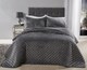 image 1 of Banbury Bedspread Silver | Grey | Grey