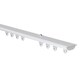 image 2 of 85cm White Hidden Ceiling Fix Aluminium Curtain Hanging Track