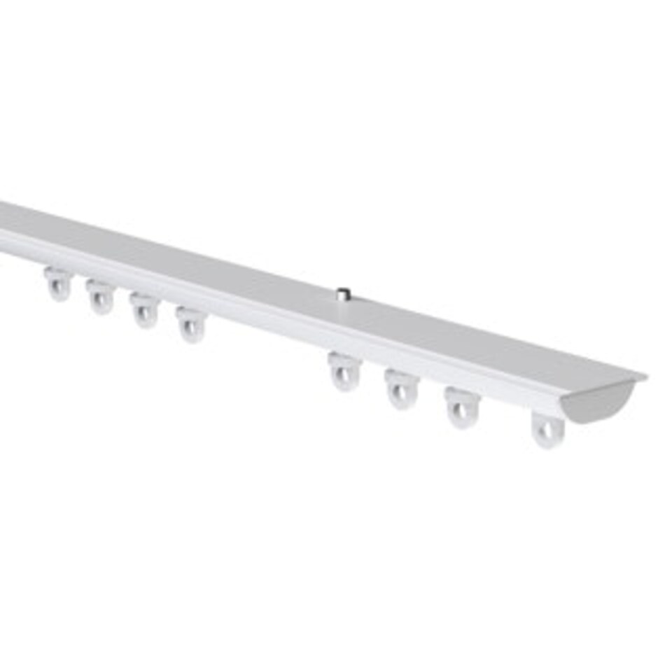 image 1 of 85cm White Hidden Ceiling Fix Aluminium Curtain Hanging Track