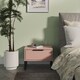 image 2 of Beijing 1 Drawer Bedside Table in Kobe Pink (Ready Assembled) | Pink | Kobe Pink